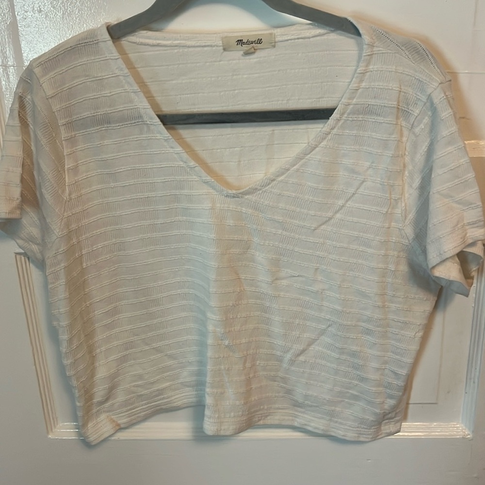 Madewell cropped boxy tee